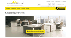 Desktop Screenshot of hertzsch-betriebseinrichtungen.de